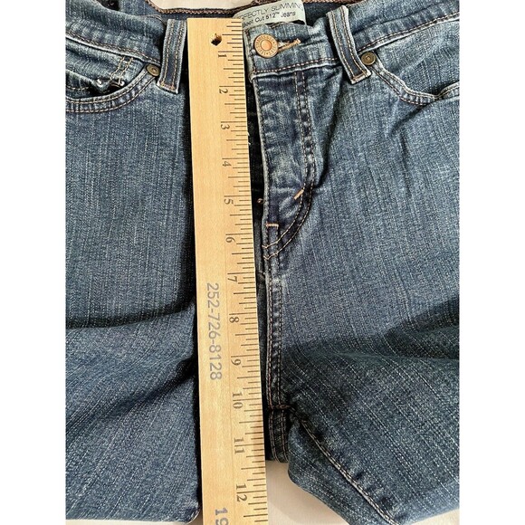 Levi's 512 Womens Size 8M Perfectly Slimming Bootcut Mid Rise Blue Jeans - Picture 6 of 8